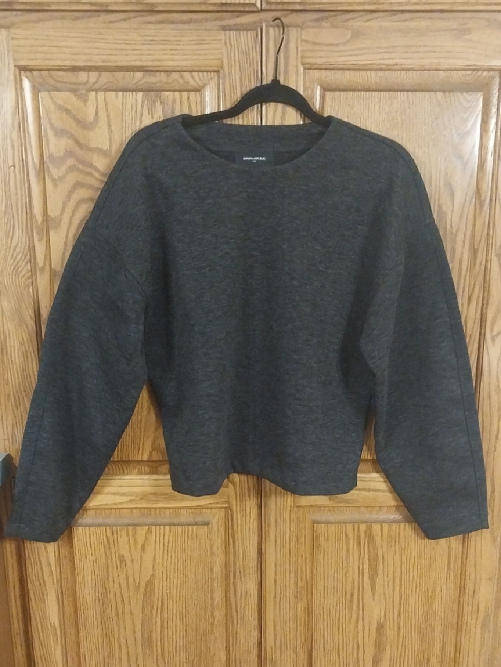 Banana Republic NWT Cocoon Sweatshirt Size Small Dk Gray Oversized Fit Casual